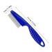 Portable 3-Part Flea Comb for Cats & Dogs - Effective Flea & Lice Removal Grooming Tool (Blue) - Buy Online on GoSupps.com