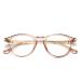 Dollger Blue Light Blocking Glasses Vintage Round Frame Eyeglasses for Women Men Transparent Brown Transparent Tea