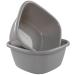 Wekioger Large Plastic Wash Basin 16 Quart Dish Tub 2 Packs