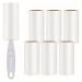 Flintronic 420 leaves (7 pieces) Extra sticky lint roller for carpet and clothing bed lint roller for animal hair The animal hair removal dog hair dust and lint #1 7PC white lint 420