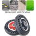 Wheelchair Front Wheel 7X1 3/4 Wheelchairer Wheels Electric Wheelchair Wheel Replacement Parts Front Wheelchair Wheel Honeycomb Solid Tire Black Aluminum Alloy Hub Set of 2/8Mm - Buy Online on GoSupps.com