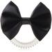 Invisibobble Bowtique Hair Bow with Invisibobble Original Slim Hair Scrunchie for Girls and Women  True Black