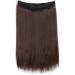 16" One Piece Secret Wire In Hair Extensions Synthetic Straight Hairpiece Natural Invisible Wire String - Medium Brown(Length:40CM Weight:90g) - Buy Online on GoSupps.com