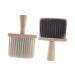 Minkissy 1pc brush for cleaning hairdresser shaving brush hair salon brush hair slicking brush barber neck brush broken hair cleaning brush brushwood razor brush hair styling brush size 1 brown