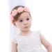 Zokjsw Baby Girls' Floral Headband - Cute Hair Accessories for Newborns & Children (White Pink) - Buy Online on GoSupps.com