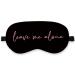 Funny Leave Me Alone Silk Eye Mask for Sleeping Funny Sleeping Mask Fun Blindfold Adjustable Strap Night Sleep Mask for Women Girls Airplane Travel Nap Sleeping Mask Eye Cover Black