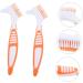 VANZACK 2pcs Turtle Shell Cleaning Brush Set - Denture Tortoise Shell Braces and Kitchen Scrubber | Perfect for Fish Tanks & Shoes - 16x5cm - Buy Online on GoSupps.com