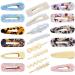 Pearl Hair Clips - Korean Style Macaron Acrylic Resin Hairpins for Women | Fashionable Hair Accessories - Buy Online on GoSupps.com