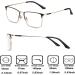 GHARAZ Fashion Reading Glasses for Men | Lightweight Anti Blue Light Half Readers | Black | Size 1.5+ | International Shipping - Buy Online on GoSupps.com
