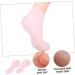 minkissy 2 Pairs Sock Skin Half Moon Pillow Black Rejuvenate Dry Cracked Gel Feet Lotion Knee Scooter Pad Silicone Gel Foot Moisturizing Heel Sleeves Booties Crusty Sebs Women's Spa Pink - Buy Online on GoSupps.com