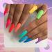 Clou Beaute 8ml Rainbow Neon Gel Nail Polish Set - Pack of 6 Colors in Gift Box | UV/LED Soak Off Nail Gel Varnish in Orange, Red, Blue, Purple, Green - S018 CB-S018 - Buy Online on GoSupps.com