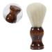 Fomiyes Bartkamm Bartbrush for men soft beard brush men Bart Cleaning brush shaving brush for men wooden man model 11x3.2cm bristle