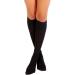 RIEMTEX Class 2 Compression Stockings for Men & Women - Thrombosis Socks - Closed Lace Calves - Black & Beige - Size 3 - Buy Online on GoSupps.com