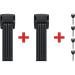 Abus Bordo 6000K Folding Lock with SH Lock Holder - 2 Set Bicycle Locks Xplus Cylinder Security Level 10 90 cm - Black - Buy Online on GoSupps.com