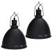 AIICIOO reptile lamp 8.5 inch optical reflection cover Deep barrel reptile lampshade ceramic removable head terrariums for turtles snake lizards 2 pack 8.5 inches (2 packs)