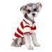 Polo shirt for small dogs two -legged strip shirt puppy costume summer t shirt fashionable clothing for bichon French bull dog dog shirt striped dog shirt breathable
