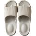 TREEMALL Shower Shoes Quick Drying Non-Slip Bathroom Slippers, Comfortable Shower Sandals House Slippers for Women Men Style-2-light Grey 11.5-12 Women/10.5-11 Men