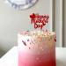 24 Pcs Mother's Day Cupcake Toppers Love Heart Glitter Happy Mother's Day Cupcake Inserts Cute Love Mum Cupcake Topper for Mother Day Birthday Party Woman's Day Decor (Red) - Buy Online on GoSupps.com