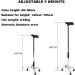 MidiLi Underarm Crutches Old People Crutches Non-Slip Wear-Resistant Height Adjustable Disabled Cane Cane Everything is fine - Buy Online on GoSupps.com