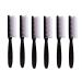 SQULIGT 6Pcs Handle Grip Nail Brush, Hand Fingernail Cleaner Brush Manicure Tools Scrub Cleaning Brushes for Toes and Nails (Black)