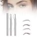 Double Tip Lower Eyelash Pencil 2024 New 3D Waterproof Eyelash Pen Eye Liner Liquid Eyeliner Dual Pronged Bottom Eyelashes Pen Waterproof Liquid Eyeliner for Natural Eye Makeup (Gray Brown+Gray Black)
