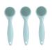 3 Sets Cleansing Brush Silicone Face Brush Manual Blackhead Removal Brush Face Scrub Lip Facial Massaging Brush Facial Scrubber Face Facial Clean Brush Replace