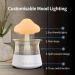 Rain Cloud Humidifier - Mushroom Drop Snuggling Cloud Desk Diffuser with Water Sounds and Cute Night Light (Wooden) - Buy Online on GoSupps.com