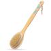 Hience Long Handle Bath Shower Brush Back Scrubber Body Exfoliator Double-Sided Brush Head with Soft and Stiff Bristles for Wet or Dry Brushing Cellulite Removal and Lymphatic Drainage
