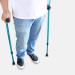 Armpit Crutches Foldable Aluminum Forearm Crutches for Adults and Teenagers Ergonomic Lightweight Adjustable Handles Comfortable Grips Bathing in Sunlight - Buy Online on GoSupps.com