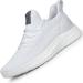 Feethit Sneakers Men's Running Shoes Sports Shoes Sneakers Non-Slip Rubber Soles Lightweight and Breathable for Walking 44 EU White