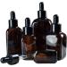 VASANA 3PCS Refillable Thicken Square Amber Glass Essential Oil Dropper Bottles With Glass Eye Dropper Cosmetic Sample Aromatherapy Elite Fluid Jars Travel Containers 50ml/1.67oz - Buy Online on GoSupps.com