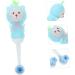 Ipetboom 8 STK Kids Toothbrush Set - Soft Bristles Travel Toothbrushes for Toddlers | Cute Bear & Sweet Fruit Designs - Buy Online on GoSupps.com