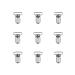 9PCS Schnuller Clips Metal Pacified Chains Baby Clip replacement for braces YixUtag scnuller chain clips Klipp pacifier chain metal braces clips 25mm