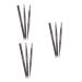 BIUDECO 3pcs 2 1 Eye Brow Brush Eyebrow Makeup Eyebrow Pencil Waterproof Eyebrow Pencils Preamp Stand