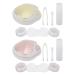 Contact lens container in the mirror look cartoon paw style plastic light portable travel contact lens-storage container with mirror for the trip (golden)