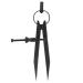 Fine Point Divider Jewelry Marking Tool Square Tapered Legs Engraving Tools Jewelry Repair for Jewelry Tools Gold Tools Jewelry Processing Tools Plate Proofing (Small Size 20cm)