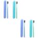 Minkissy 4 pieces toothbrush set ultra toothbrush hand travel toothbrush toothbrush with soft bristles ultraichen toothbrushes for adults travel toothbrush box pp-raw material care