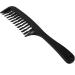 VENYAA 4X Black Double Row Tooth Detangler Hair Comb Shampoo Comb with Handle for Long Curly Wet Hair - Buy Online on GoSupps.com