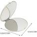 Minkissy Handbag Round Compact Cosmetic Mirror Double-Sided Travel Cosmetic Mirror Bag Hand Mirror Changing Mirror for Money Foldable Carry Bag - Buy Online on GoSupps.com