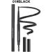 Double Head Eyebrow Pencil 5 Colors Waterproof Eyebrow Triangular Eyebrow Pencil Tip with Brush Cosmetic Makeup (Black ) - Buy Online on GoSupps.com