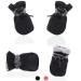 Dog Cat Boots Soft Shoes Anti-Slip Booties, with Adjustable Strap and Reflective Strip, Premium Paw Protector Only Fit for Small Dog AblePet(4Pcs)(Black, 2) 2 Black