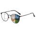 Multifocal Transition Photochromic Progressive Reading Glasses Men Women Blue Light Blocking Metal Multifocus Readers Black 2.5 x