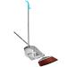 UYEXM Dustpan Set Stainless Steel Dustpan Combo Dust Pan with Long Handle for Sweeping Indoor Outdoor