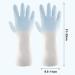 Sibba Long Rubber Gloves - 1 Pair, Waterproof, Non-Slip, Reusable for Cleaning, Dishwashing, Kitchen - Blue - Buy Online on GoSupps.com