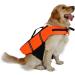 Wallpage Dog Life Jacket - Fainfun Reflective & Adjustable Buoyancy Vest for Small & Large Dogs (XL Orange) - Ripstop Swim Safety & Rescue Handle - Buy Online on GoSupps.com