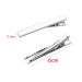 JZK 50 Silver Metal Duckbill Hair Clips - 6cm Crocodile Clips for Home Salon & DIY - Perfect for Girls & Women - Buy Online on GoSupps.com