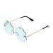 Gleavi 3 pairs of sunglasses metallic glasses sleaker frequisite fashionable sunglasses funny party glasses irregular sunglasses retro-edged sunglasses cool blue 13.5x12.6x5.5cm