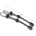Luzen 2Pcs Black Backpack Hiking Pole Elastic Rope Lanyard | Adjustable Fixing Buckle Holder for Outdoor Hiking, Walking, Trekking | Climbing Stick Pole Carry Tie Cord - Buy Online on GoSupps.com