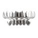 Qiwenr Jewelry Party Teeth Hip Hop Style Tooth Hip Hop Tooth Cap Tooth Silver