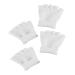 Healeved 2 Pairs Five Toe Half Socks White Socks Cotton Yoga